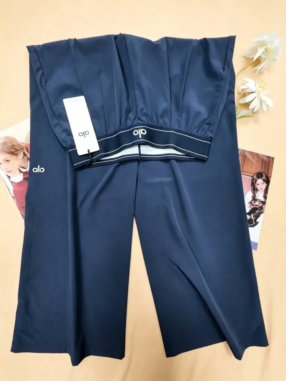 🧸New With Tags ALO Yoga Navy Suit Up Trouser Regular 30